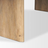 Isla Oval Dining Table w/Light Brown Wood Top & Arched Legs from Mercana - Luna Furniture