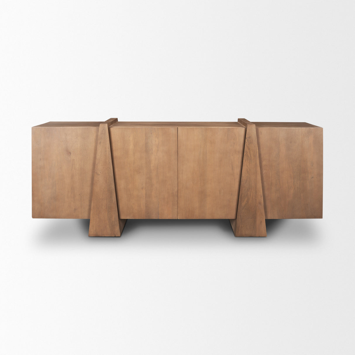Eula Medium Brown Wood 4-Door Sideboard from Mercana - Luna Furniture