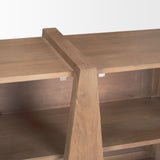 Eula Medium Brown Wood 4-Door Sideboard from Mercana - Luna Furniture
