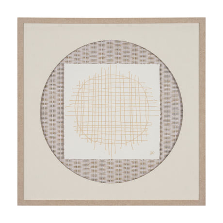 String Net I by Studio M a handmade Original Framed 3D Textured Artwork under Glass from Mercana - Luna Furniture