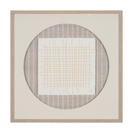 String Net II by Studio M a handmade Original Framed 3D Textured Artwork under Glass from Mercana - Luna Furniture