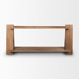 Eula Medium Brown Wood Console Table from Mercana - Luna Furniture