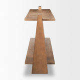 Eula Medium Brown Wood Console Table from Mercana - Luna Furniture