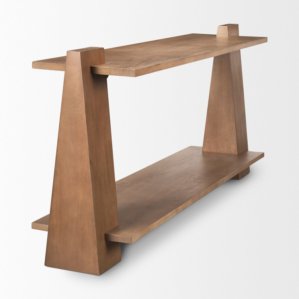 Eula Medium Brown Wood Console Table from Mercana - Luna Furniture