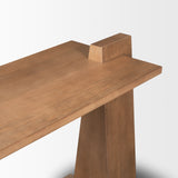 Eula Medium Brown Wood Console Table from Mercana - Luna Furniture