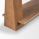 Eula Medium Brown Wood Console Table from Mercana - Luna Furniture