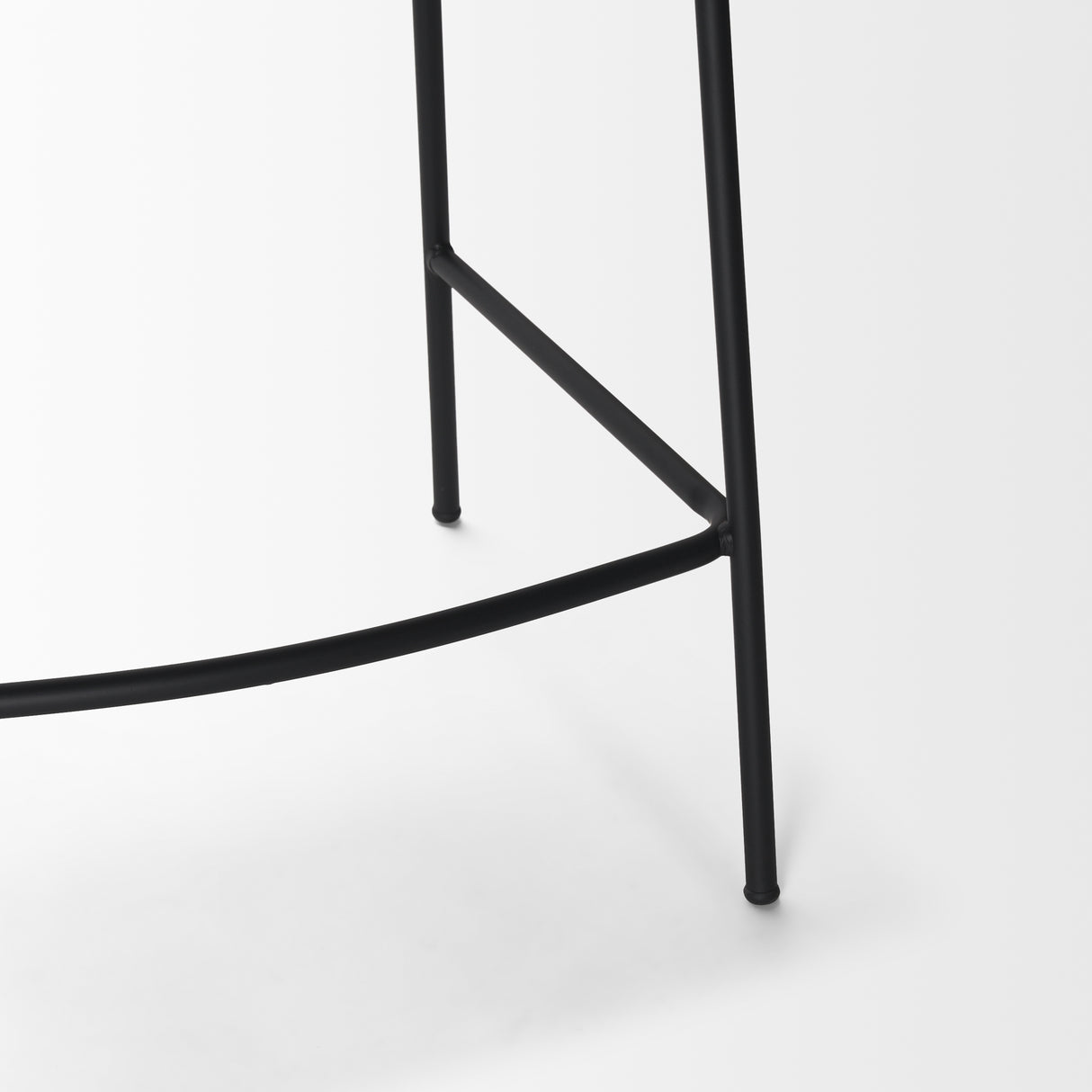 Carolyn Counter Stool w/ Gray Fabric & Matte Black Metal from Mercana - Luna Furniture