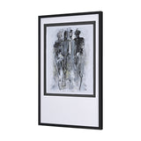 Gathering II by Mercana Studio a Hand Embellished Textured Framed Art Print Matted under Glass from Mercana - Luna Furniture