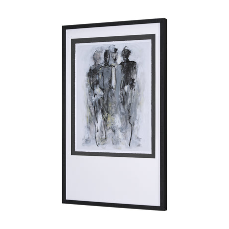 Gathering II by Mercana Studio a Hand Embellished Textured Framed Art Print Matted under Glass from Mercana - Luna Furniture