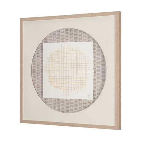 String Net I by Studio M a handmade Original Framed 3D Textured Artwork under Glass from Mercana - Luna Furniture