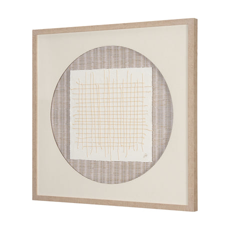 String Net II by Studio M a handmade Original Framed 3D Textured Artwork under Glass from Mercana - Luna Furniture