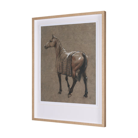 Buckskin Blanket by Mercana Studio a Hand Embellished Textured Framed Art Print from Mercana - Luna Furniture