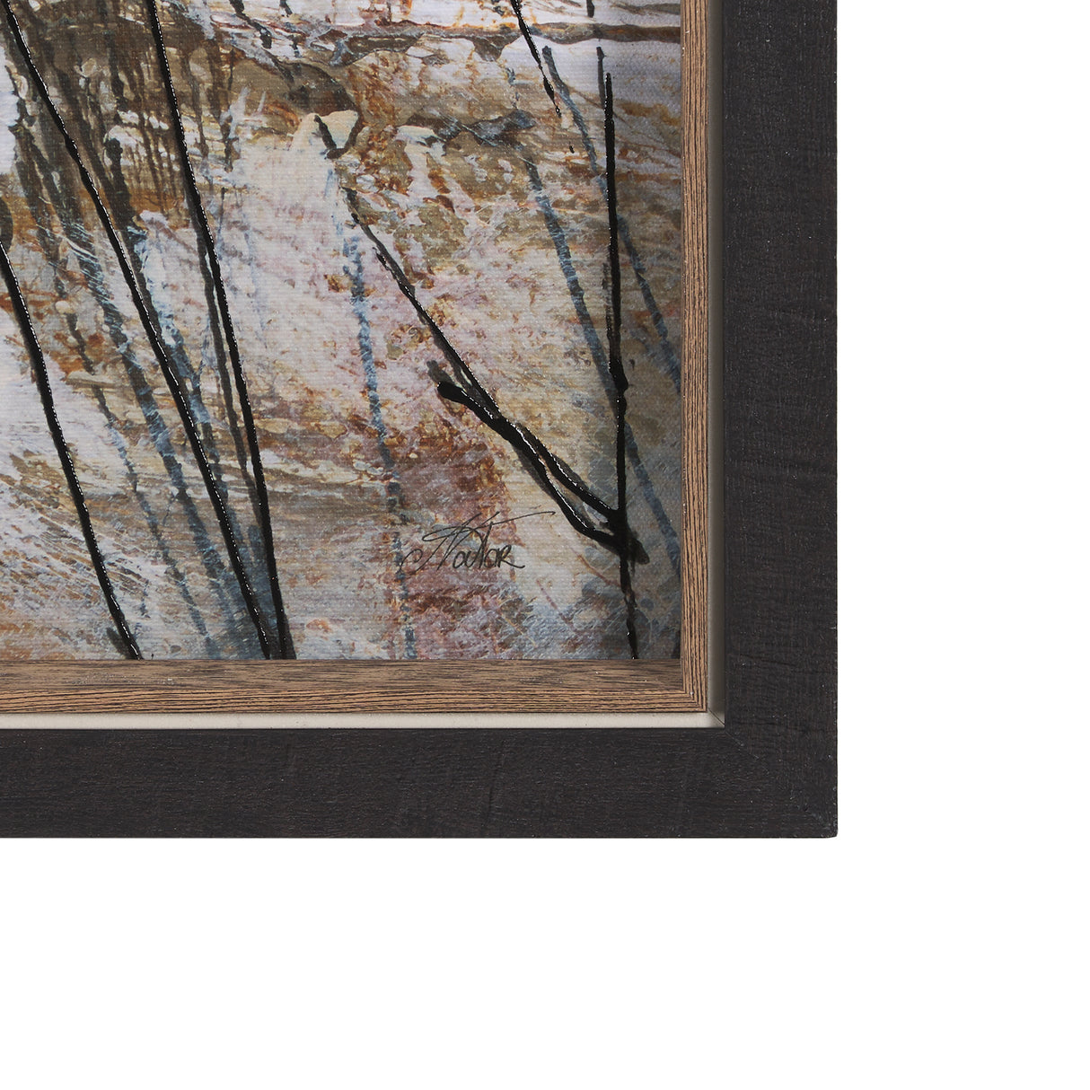 Forest View V by Mercana Studio a Hand Embellished Textured Framed Art Print from Mercana - Luna Furniture