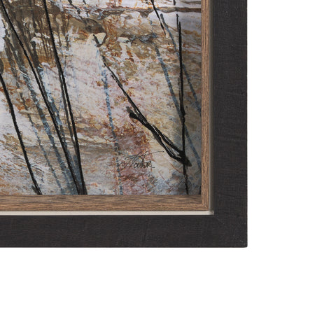 Forest View V by Mercana Studio a Hand Embellished Textured Framed Art Print from Mercana - Luna Furniture