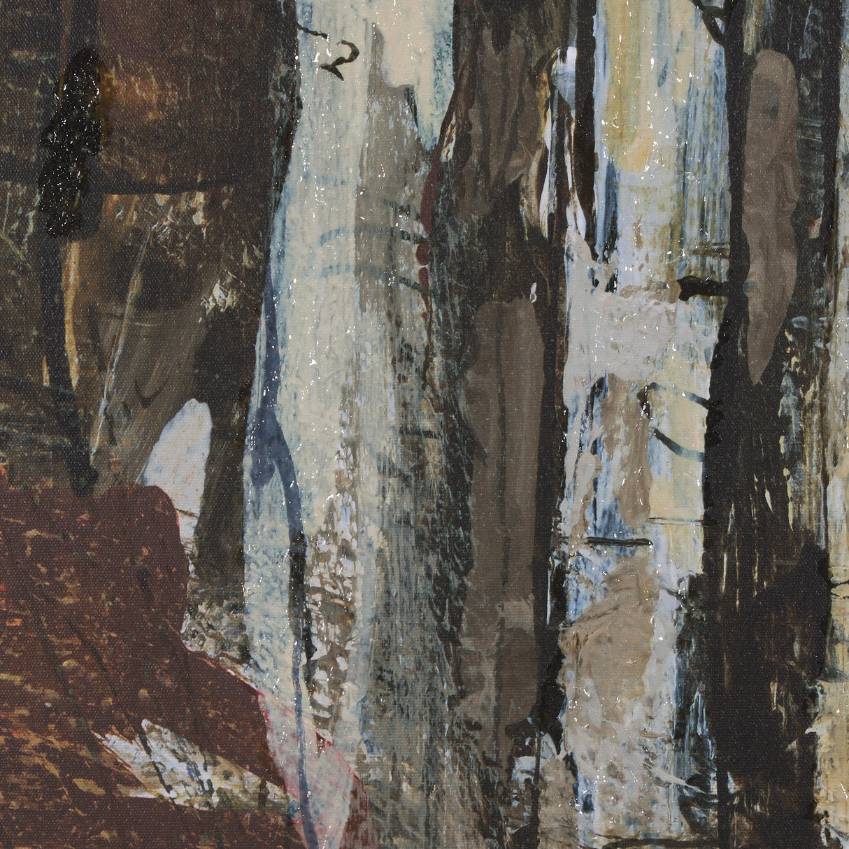 Forest View V by Mercana Studio a Hand Embellished Textured Framed Art Print from Mercana - Luna Furniture