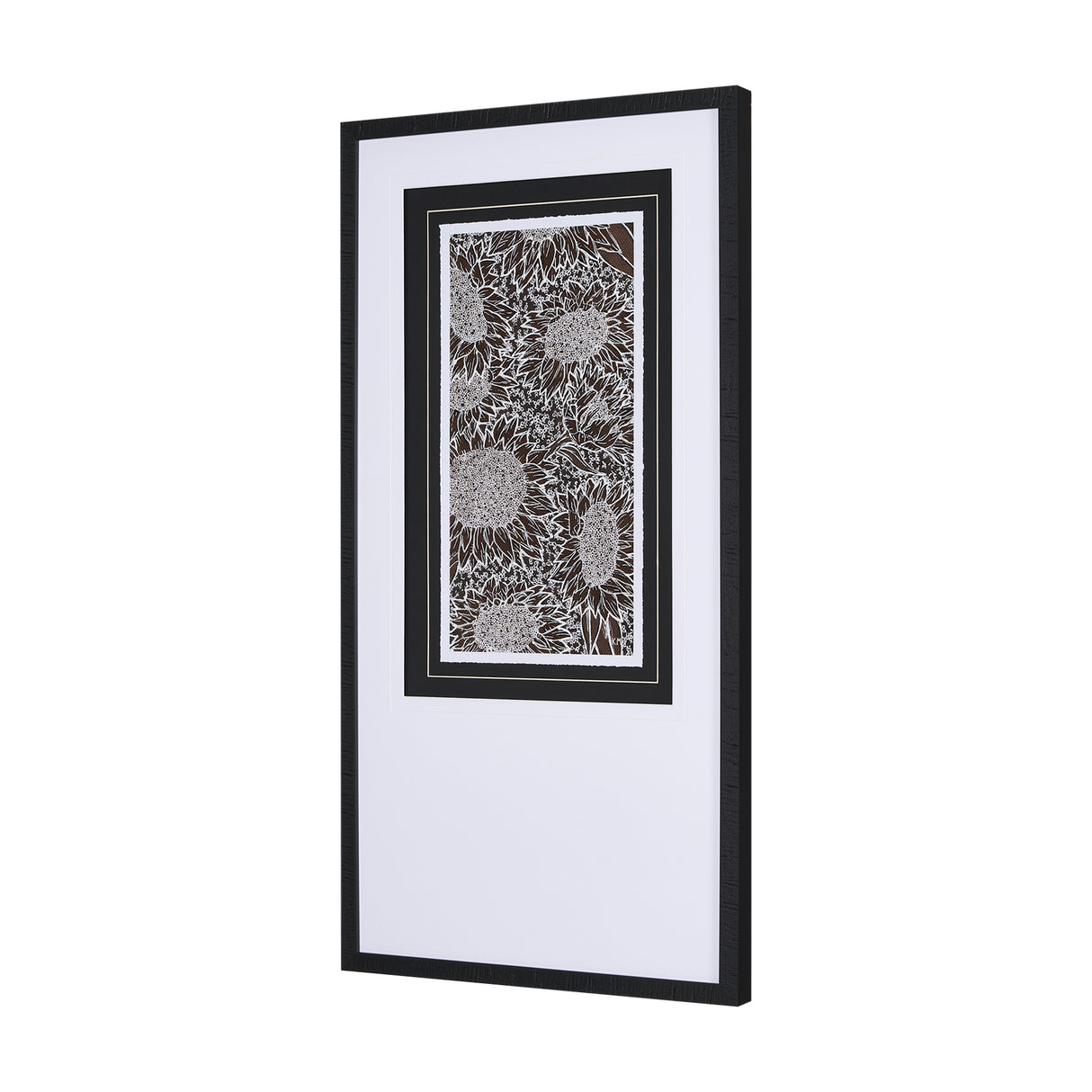 Sunflower Fest II by Mercana Studio a Hand Embellished Textured Framed Art Print Matted under Glass from Mercana - Luna Furniture