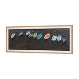 Neatly Moored by Mercana Studio a Hand Embellished Textured Framed Photo Art Print Matted under Glas from Mercana - Luna Furniture