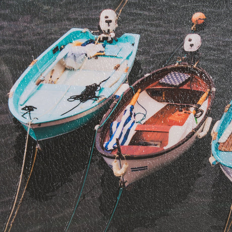 Neatly Moored by Mercana Studio a Hand Embellished Textured Framed Photo Art Print Matted under Glas from Mercana - Luna Furniture