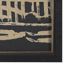 Woven Lines II Tan by Mercana Studio a Hand Embellished Textured Framed Art Print from Mercana - Luna Furniture