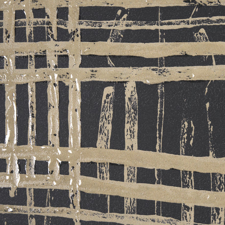 Woven Lines II Tan by Mercana Studio a Hand Embellished Textured Framed Art Print from Mercana - Luna Furniture