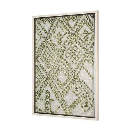 Story Teller I Olive by Mercana Studio a Hand Embelished Textured Framed Art Print from Mercana - Luna Furniture