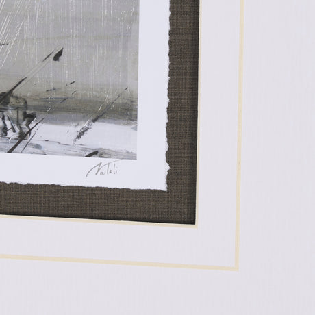 Winter Day VI by Mercana Studio a Hand Embellished Textured Framed Art Print Matted under Glass from Mercana - Luna Furniture