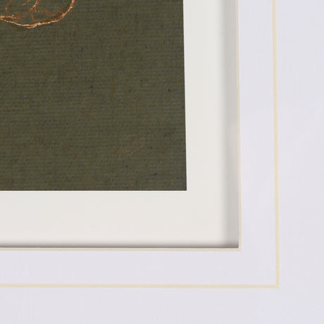 Thoroughbred III Olive by Mercana Studio Hand Embellished Framed Art Print Matted under Glass from Mercana - Luna Furniture