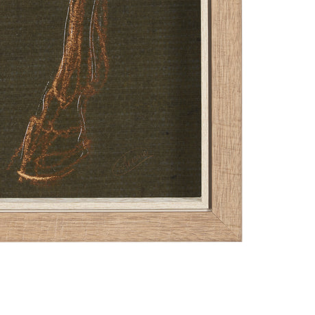 Horse IV Olive by Mercana Studio a Hand Embellished Textured Framed Art Print from Mercana - Luna Furniture