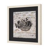 Wood Grain Fish III by Mercana Studio Hand Embellished Textured Framed Art Print Matted under Glass from Mercana - Luna Furniture