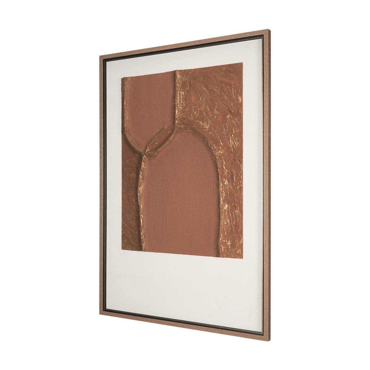 Terracotta Arches I by Studio M a handmade Original Framed 3D Textured Artwork under Glass from Mercana - Luna Furniture