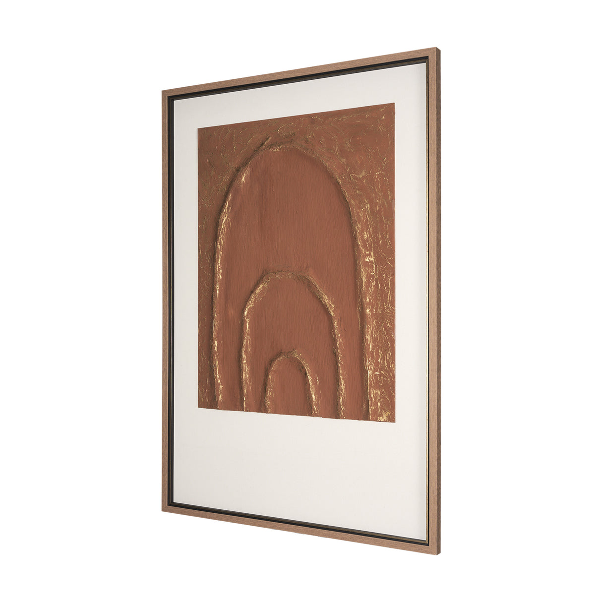 Terracotta Arches II by Studio M a handmade Original Framed 3D Textured Artwork under Glass from Mercana - Luna Furniture