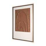 Terracotta Arches II by Studio M a handmade Original Framed 3D Textured Artwork under Glass from Mercana - Luna Furniture