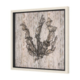 Wood Grain Sea Plant I by Mercana Studio a Hand Embellished Textured Framed Art Print from Mercana - Luna Furniture