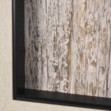 Wood Grain Sea Plant I by Mercana Studio a Hand Embellished Textured Framed Art Print from Mercana - Luna Furniture
