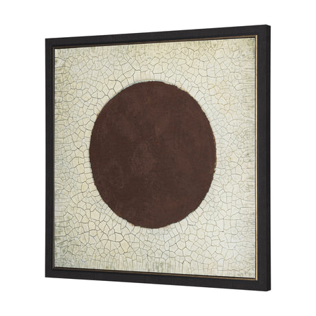 Red Sun by Mercana Studio a Hand Embellished Textured Framed Canvas from Mercana - Luna Furniture