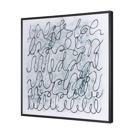 Story Telling by Mercana Studio a Hand Embellished Textured Framed Canvas from Mercana - Luna Furniture