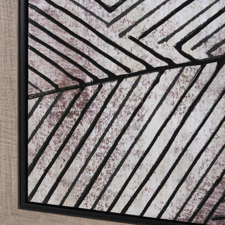 Papyrus Texture II by Mercana Studio a Hand Embellished Textured Framed Canvas from Mercana - Luna Furniture
