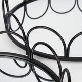 Lenore Round Metal/Mirror Tray Black (Set of 2) from Mercana - Luna Furniture