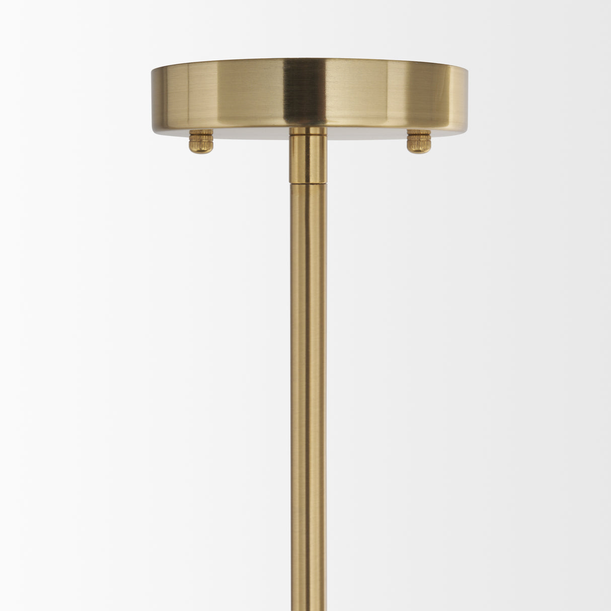 Cybill Brushed Brass w/ White Metal Shade 1-Light Wall Pendant from Mercana - Luna Furniture