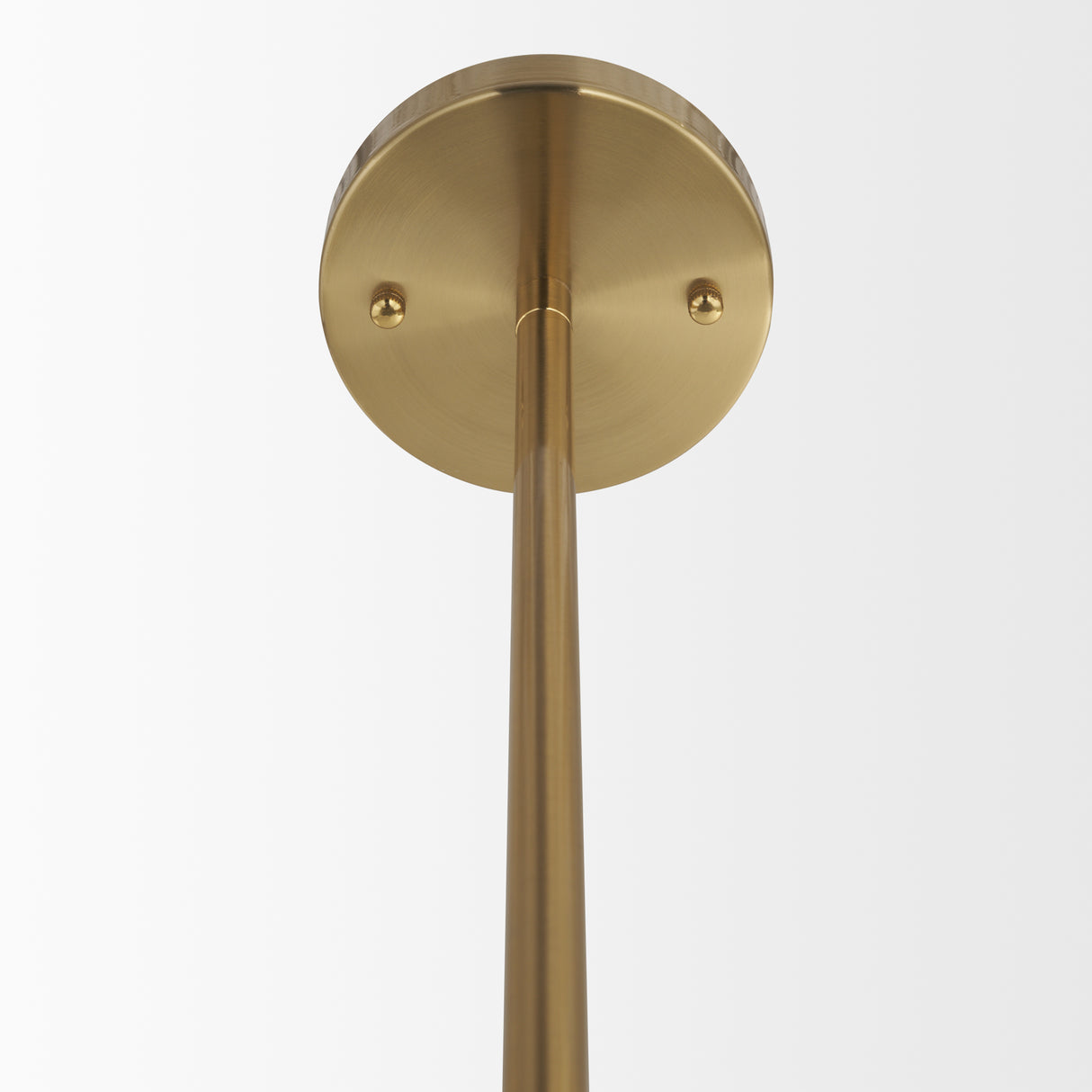 Cybill Brushed Brass w/ White Metal Shade 1-Light Wall Pendant from Mercana - Luna Furniture