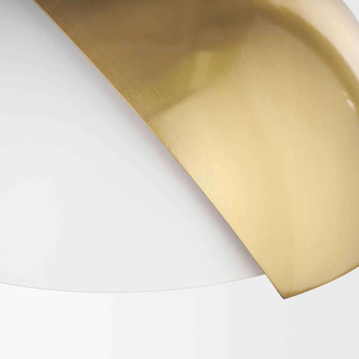 Cybill Brushed Brass w/ White Metal Shade 1-Light Wall Pendant from Mercana - Luna Furniture