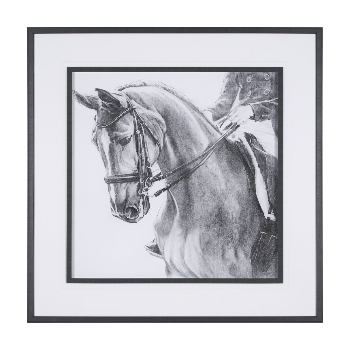 Poised by Mercana Studio a Hand Embellished Textured Framed Art Print Matted under Glass from Mercana - Luna Furniture