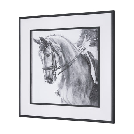 Poised by Mercana Studio a Hand Embellished Textured Framed Art Print Matted under Glass from Mercana - Luna Furniture