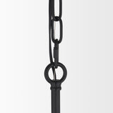 Barbara Matte Black Metal w/ Frosted Glass Globes 18-Light Chandelier from Mercana - Luna Furniture