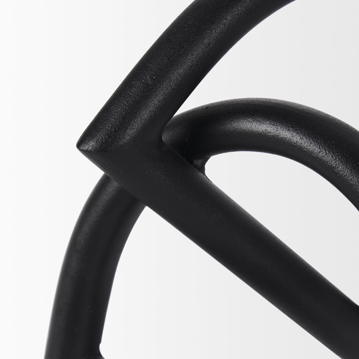 Locke Small Matte Black Metal Decorative Object