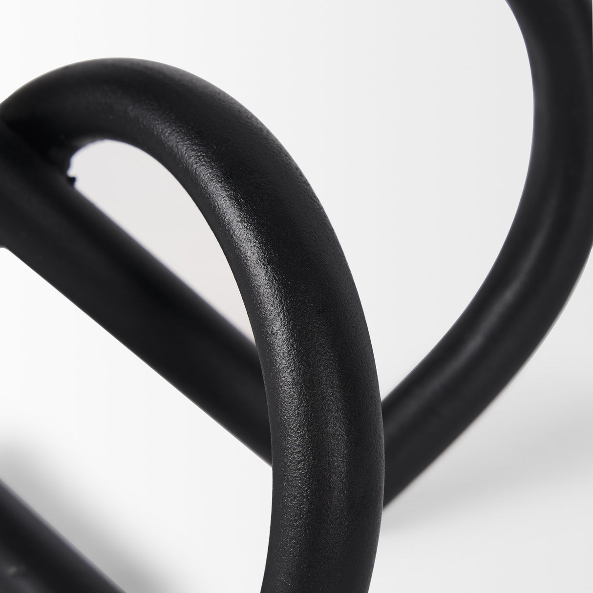 Locke Small Matte Black Metal Decorative Object