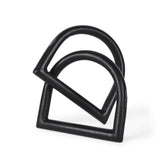 Locke Large Matte Black Metal Decorative Object from Mercana - Luna Furniture
