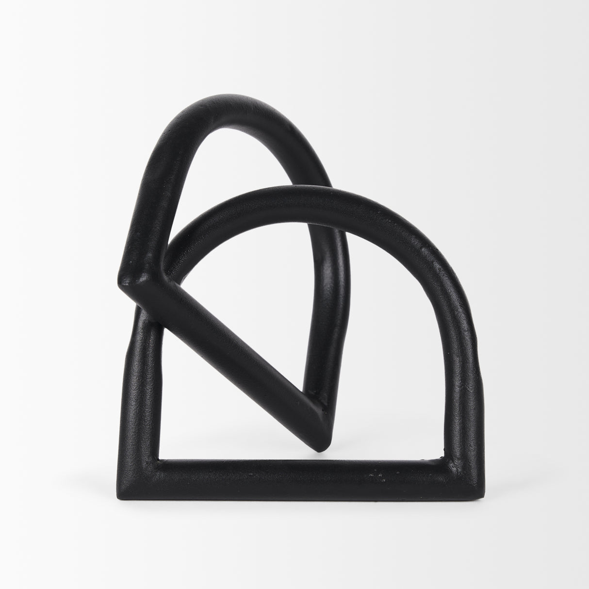 Locke Large Matte Black Metal Decorative Object from Mercana - Luna Furniture
