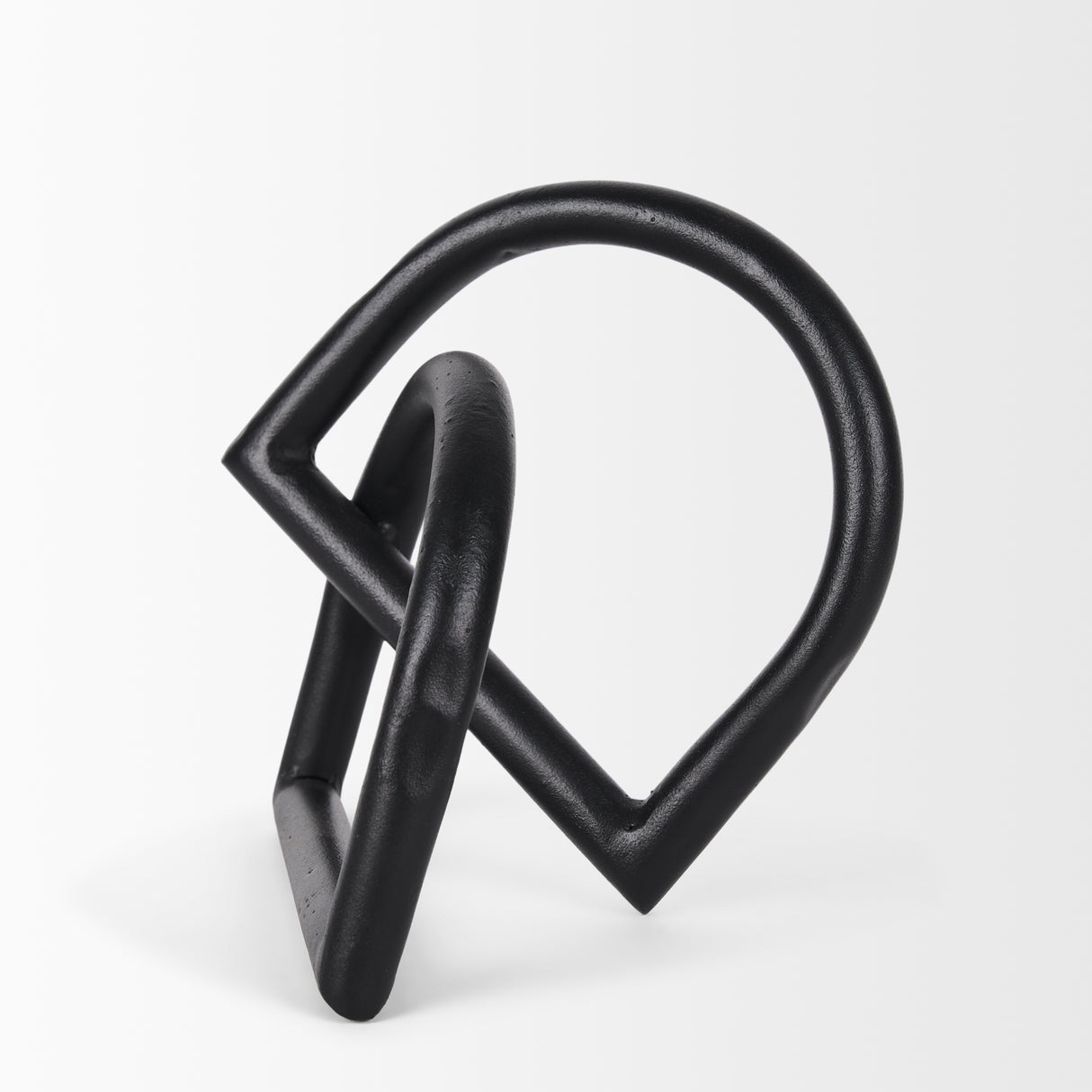 Locke Large Matte Black Metal Decorative Object from Mercana - Luna Furniture