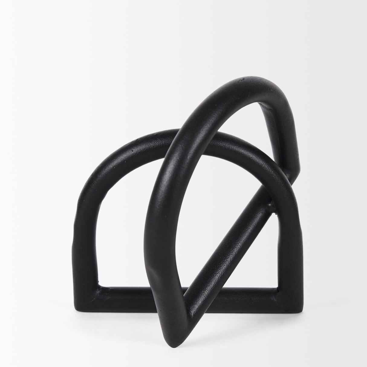 Locke Large Matte Black Metal Decorative Object from Mercana - Luna Furniture